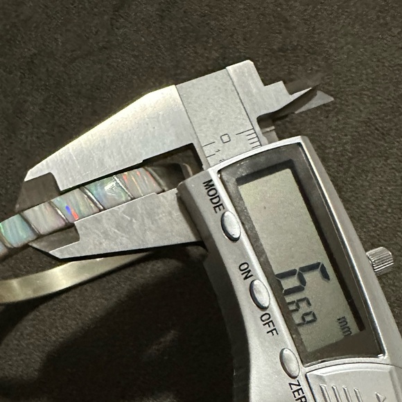 925 Vintage Mexico White opal bracelet - Picture 5 of 6